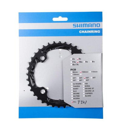 SHIMANO Prevodník 36z. FCT521 Deore černý