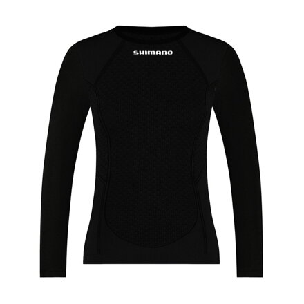 SHIMANO Tričko spodné dámske VERTEX LONG BASE LAYER čierne AW24 S/M